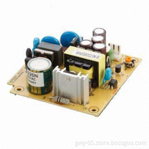 Switch Power Supply with 12V Output, 18W, Measures 80 x 77 x 25mm